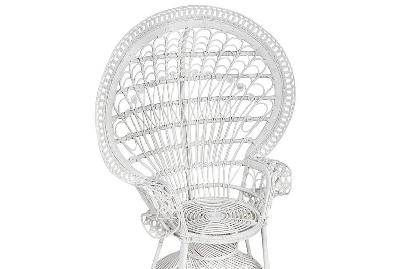 Påfuglstol Emmanuelle - Hvit - Hagemøbler - Stoler & Lenestoler - Utelenestoler