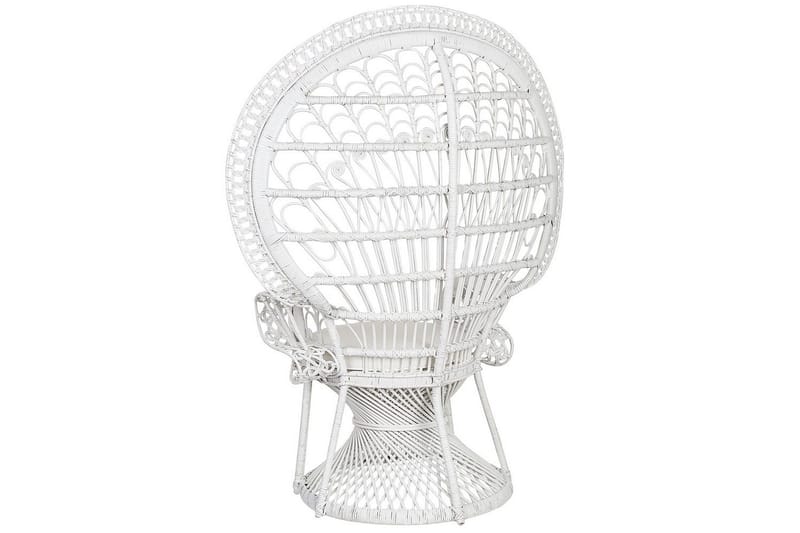 Påfuglstol Emmanuelle - Hvit - Hagemøbler - Stoler & Lenestoler - Utelenestoler