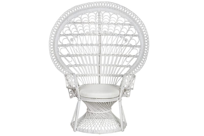 Påfuglstol Emmanuelle - Hvit - Hagemøbler - Stoler & Lenestoler - Utelenestoler