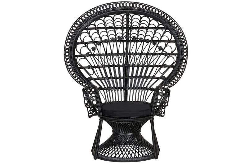Påfuglstol Emmanuelle - Svart - Hagemøbler - Stoler & Lenestoler - Utelenestoler