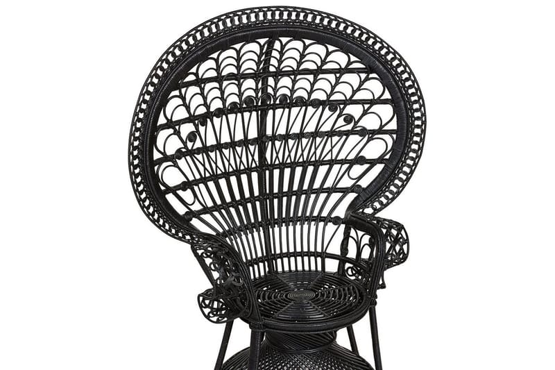 Påfuglstol Emmanuelle - Svart - Hagemøbler - Stoler & Lenestoler - Utelenestoler