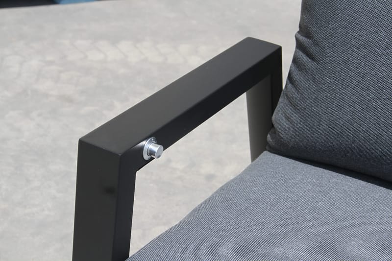 Palermo Lenestol 3-pos sammenleggbar - Svart - Hagemøbler - Stoler & Lenestoler - Posisjonsstol