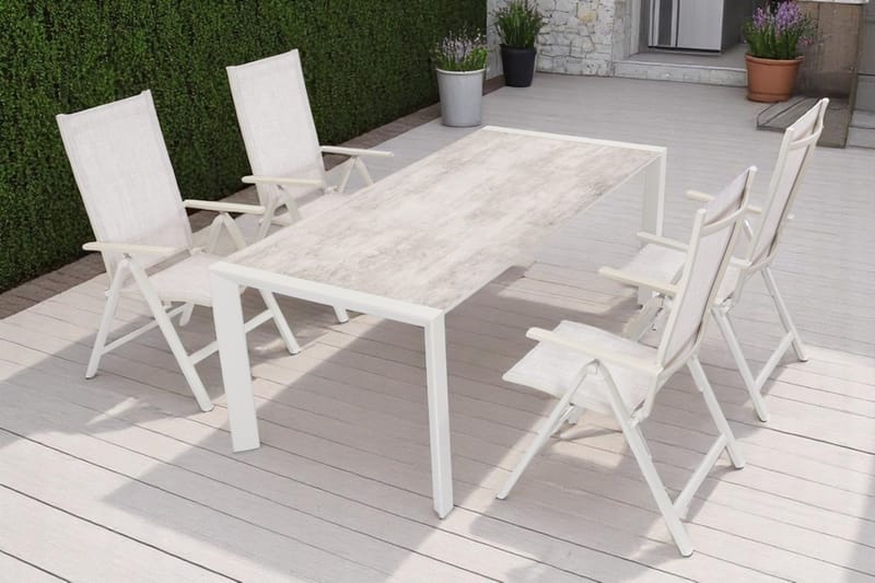 Palermo Lenestol 3-pos sammenleggbar - Korallsand - Hagemøbler - Stoler & Lenestoler - Posisjonsstol