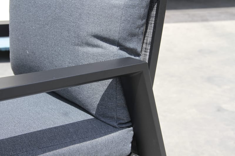 Palermo Lenestol 3-pos sammenleggbar - Svart - Hagemøbler - Stoler & Lenestoler - Posisjonsstol