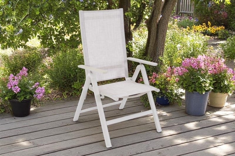 Palermo Lenestol 3-pos sammenleggbar - Korallsand - Hagemøbler - Stoler & Lenestoler - Posisjonsstol