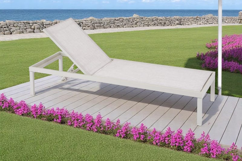 Palermo Solseng Utendørs - Beige - Hagemøbler - Stoler & Lenestoler - Solstoler