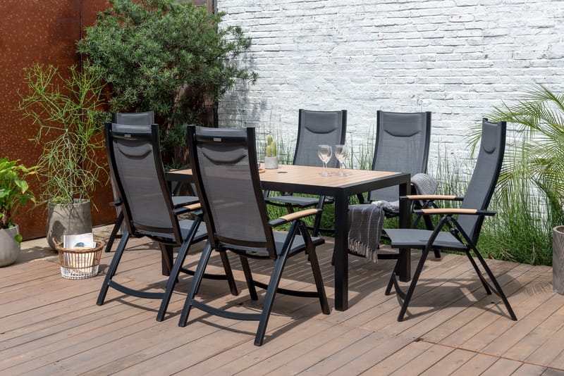 Panama Utestol Justerbar stol - Svart - Hagemøbler - Stoler & Lenestoler - Posisjonsstol