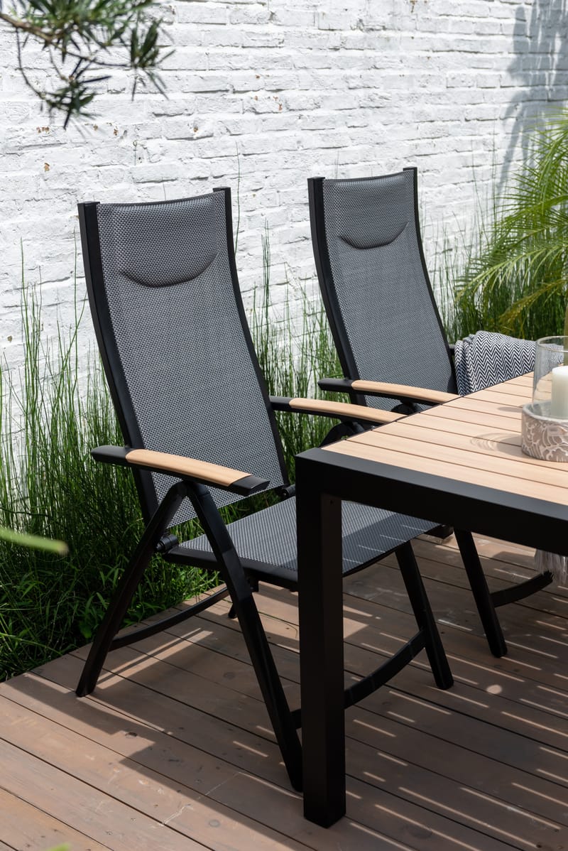 Panama Utestol Justerbar stol - Svart - Hagemøbler - Stoler & Lenestoler - Posisjonsstol