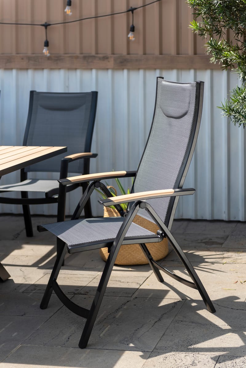Panama Utestol Justerbar stol - Svart - Hagemøbler - Stoler & Lenestoler - Posisjonsstol
