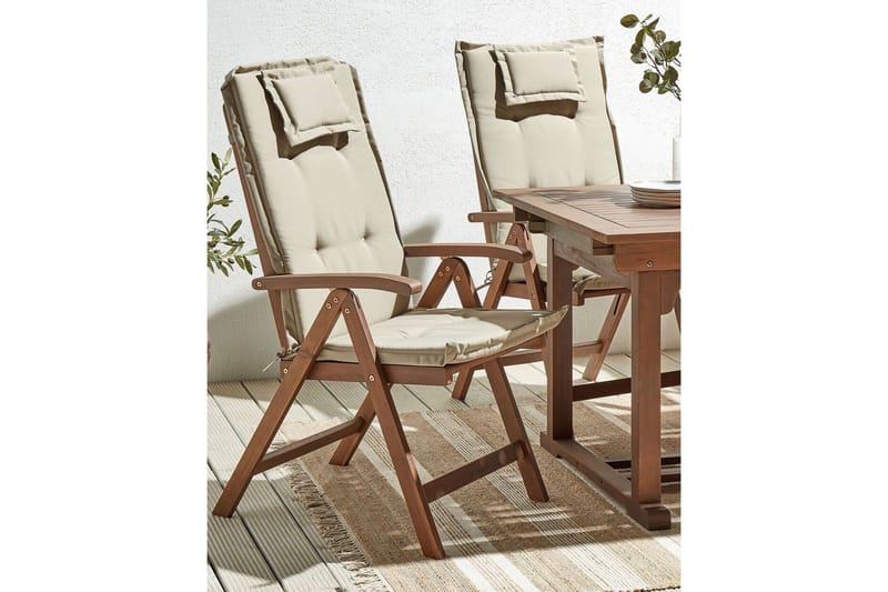 Paolo Posisjonsstol - Mørk Brun/Beige - Hagemøbler - Stoler & Lenestoler - Posisjonsstol