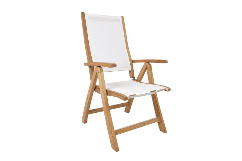 Bali Stol Hvit - Hagemøbler - Stoler & Lenestoler - Posisjonsstol