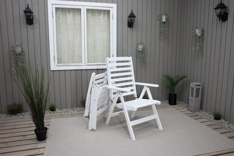 Grevie Posisjonsstol - Hvit - Hagemøbler - Stoler & Lenestoler - Posisjonsstol