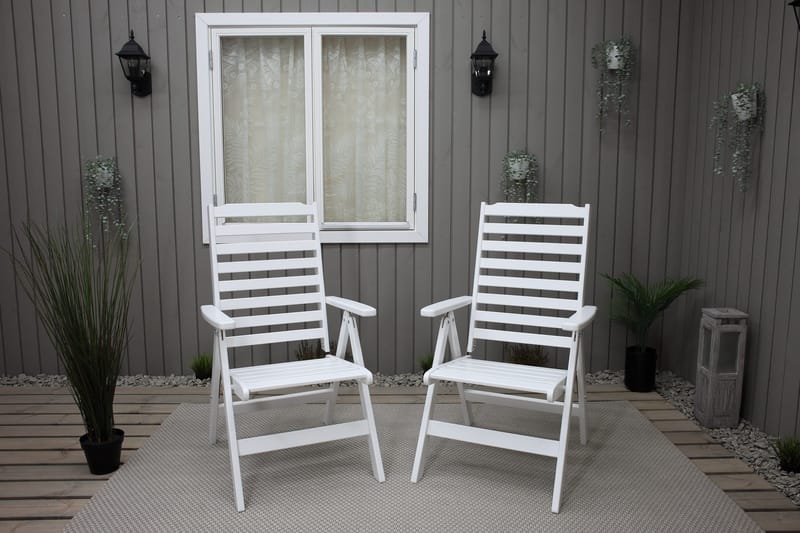 Grevie Posisjonsstol - Hvit - Hagemøbler - Stoler & Lenestoler - Posisjonsstol
