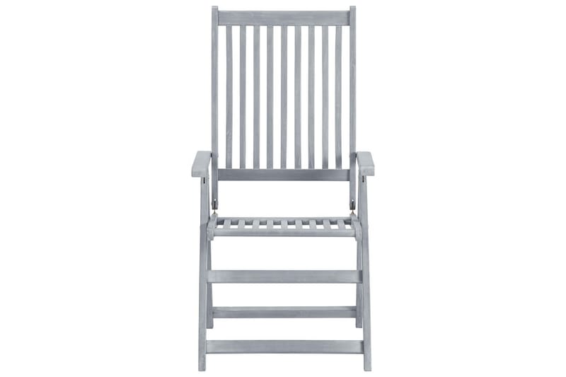 Hagelenestoler 3 stk grå heltre akasie - Grå - Posisjonsstol