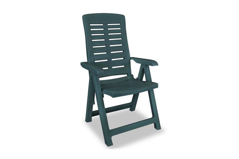 Hagelenestoler 4 stk plast grønn - Grønn - Posisjonsstol