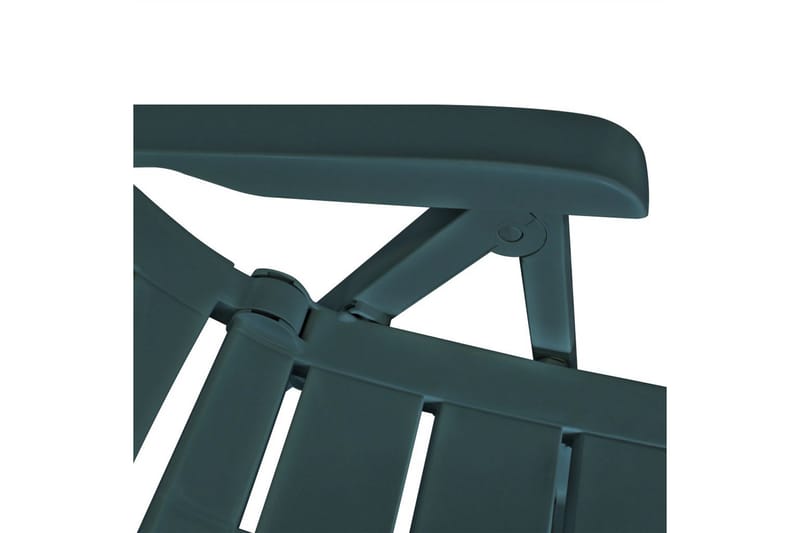 Hagelenestoler 6 stk plast grønn - Grønn - Posisjonsstol