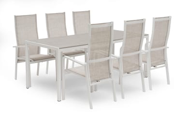 Hillerstorp Hånger Posisjonsstol 57x64 cm - Hvit - Hagemøbler - Balkong - Balkongmøbler - Balkongstoler