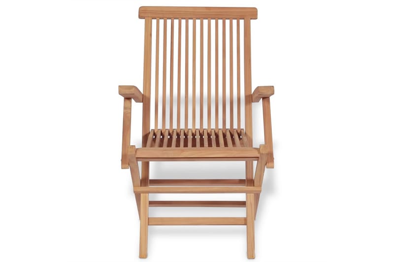Klappstoler 2 stk heltre teak - Teak - Hagemøbler - Stoler & Lenestoler - Posisjonsstol