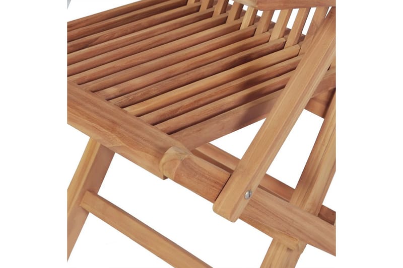 Klappstoler 2 stk heltre teak - Teak - Hagemøbler - Stoler & Lenestoler - Posisjonsstol