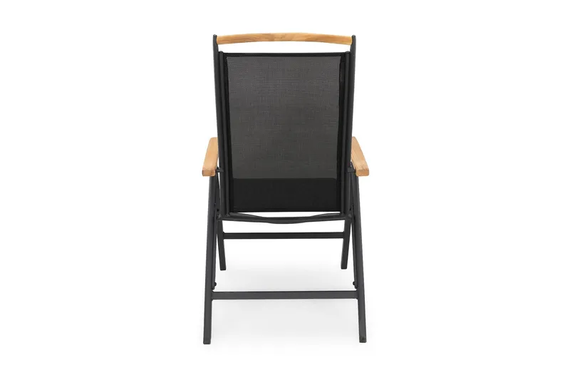 Las Vegas Regulerbar Stol - Svart/Teak - Hagemøbler - Stoler & Lenestoler - Posisjonsstol