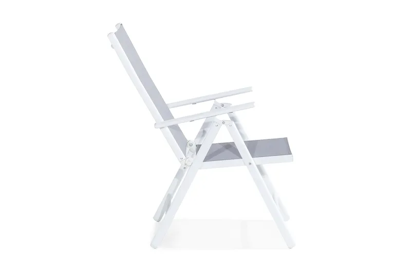 Maggie posisjonsstol utendørs - Hvit/grå - Hagemøbler - Stoler & Lenestoler - Posisjonsstol