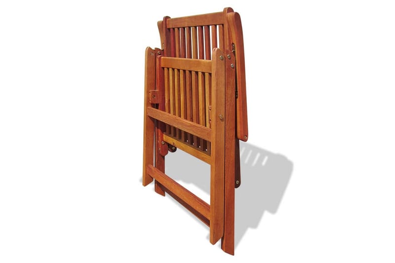 Sammenleggbare stoler 2 stk heltre akasie brun - Akasie - Posisjonsstol