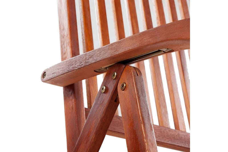 Sammenleggbare stoler 2 stk heltre akasie brun - Akasie - Posisjonsstol