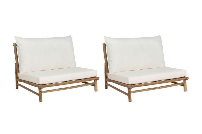 Rosthern Utelenestol - Lys Brun/Hvit - Hagemøbler - Stoler & Lenestoler - Utelenestoler