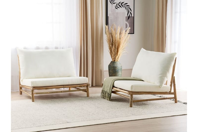 Rosthern Utelenestol - Lys Brun/Hvit - Hagemøbler - Stoler & Lenestoler - Utelenestoler