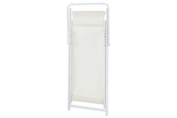 Sammenleggbar dekkstol Locri II - Beige, hvit - Hagemøbler - Stoler & Lenestoler - Solstoler