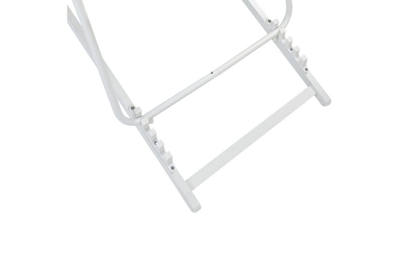 Sammenleggbar dekkstol Locri II - Beige, hvit - Hagemøbler - Stoler & Lenestoler - Solstoler