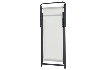 Sammenleggbar dekkstol Locri II - Beige, svart - Hagemøbler - Stoler & Lenestoler - Solstoler
