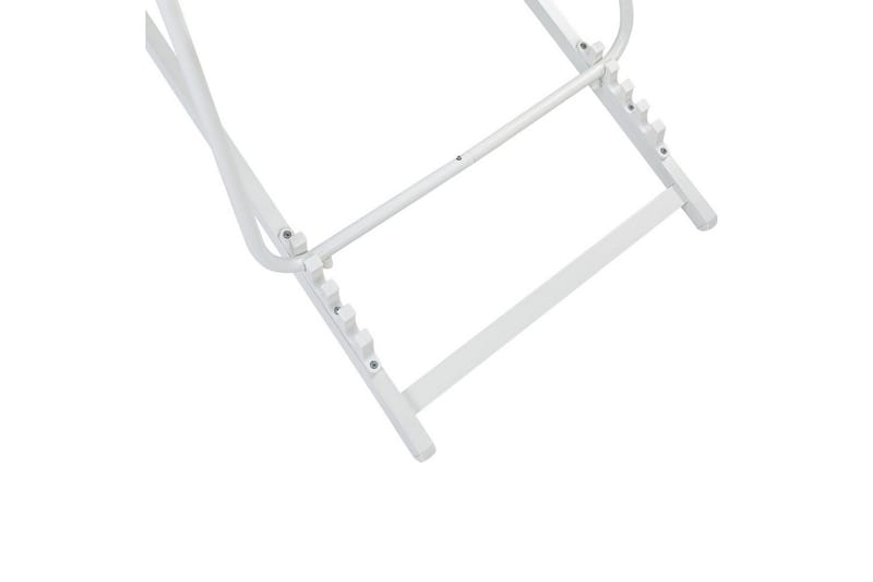 Sammenleggbar dekkstol Locri II - Grå, hvit - Hagemøbler - Stoler & Lenestoler - Solstoler