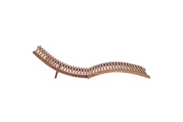Sammenleggbare solsenger 2 stk heltre teak - Brun - Hagemøbler - Stoler & Lenestoler - Solseng & solvogner