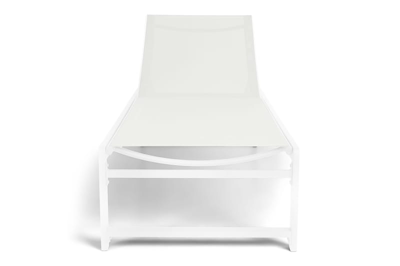 Sanna Solseng med Justerbar Ryggstøtte - Hvit - Hagemøbler - Stoler & Lenestoler - Solseng & solvogner