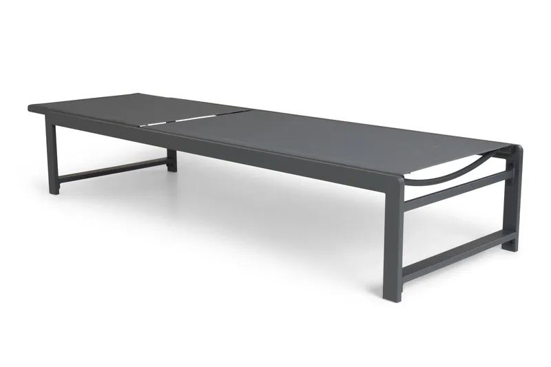 Sanna Solseng med Justerbar Ryggstøtte - Svart - Hagemøbler - Stoler & Lenestoler - Solseng & solvogner