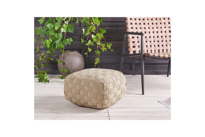 Sittepuff Bodla Beige - Beige - Hagemøbler - Stoler & Lenestoler - Sittesekker utendørs
