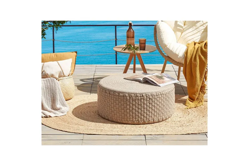 Sittepuff Mithi Beige - Beige - Hagemøbler - Stoler & Lenestoler - Sittesekker utendørs