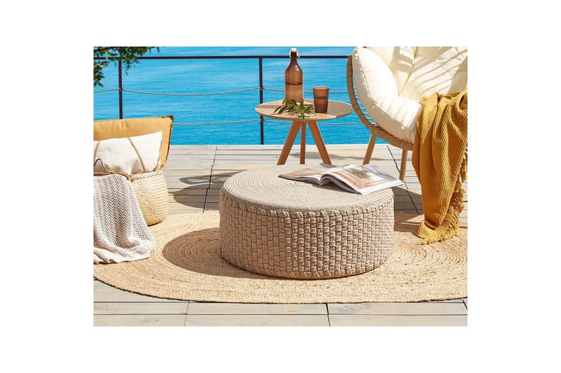 Sittepuff Mithi Beige - Beige - Hagemøbler - Stoler & Lenestoler - Sittesekker utendørs