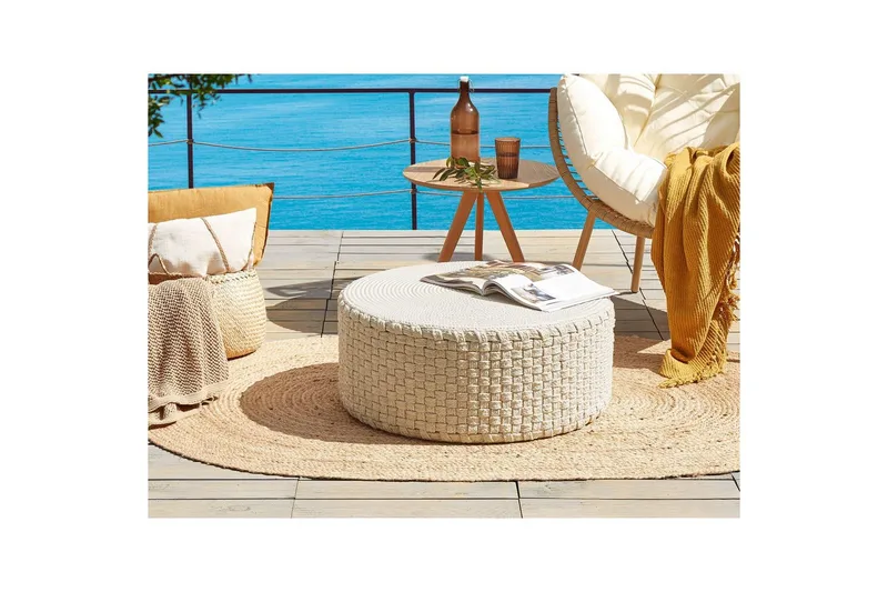 Sittepuff Mithi Lysebeige - Lysebeige - Hagemøbler - Stoler & Lenestoler - Sittesekker utendørs