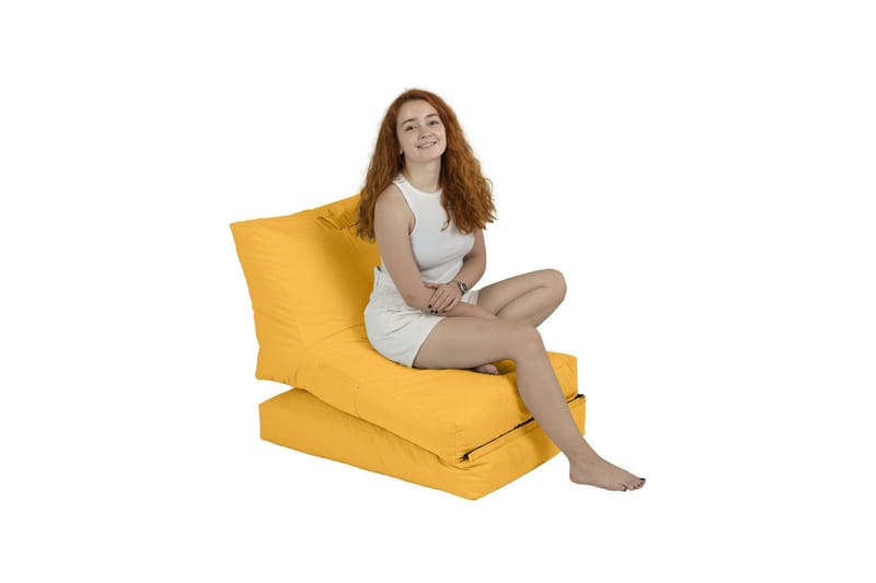 Arakura Sittesekk Utendørs 55 cm - Gul - Hagemøbler - Stoler & Lenestoler - Sittesekker utendørs