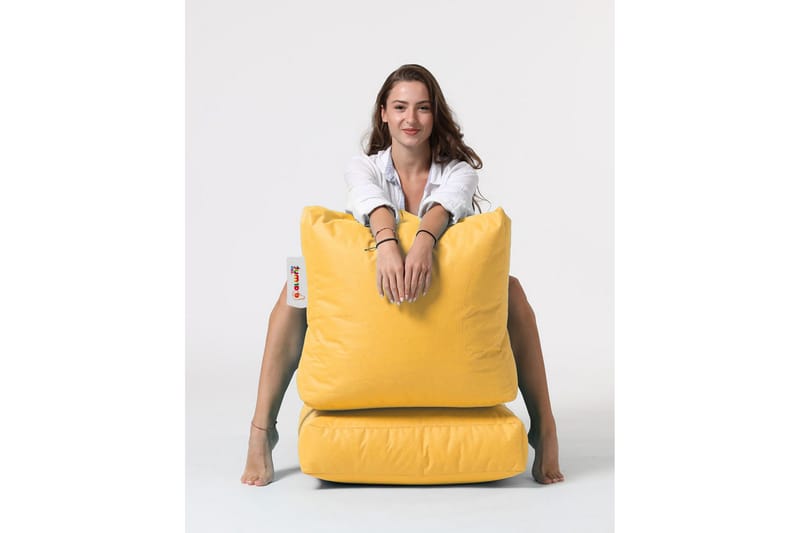 Arakura Sittesekk Utendørs 55 cm - Gul - Hagemøbler - Stoler & Lenestoler - Sittesekker utendørs