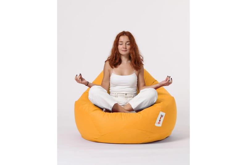 Saccosekker utendørs Hunny saccosekk utendørs 115 cm Gul - Hagemøbler - Stoler & Lenestoler - Sittesekker utendørs