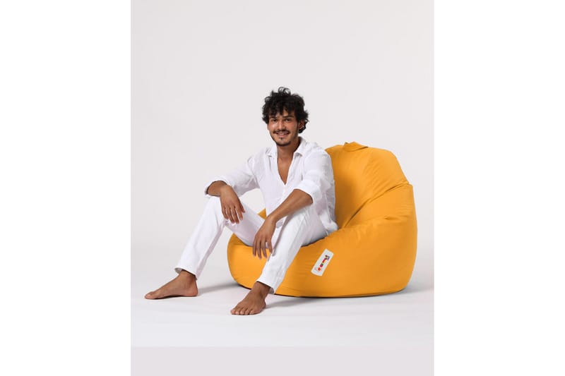 Saccosekker utendørs Hunny saccosekk utendørs 115 cm Gul - Hagemøbler - Stoler & Lenestoler - Sittesekker utendørs