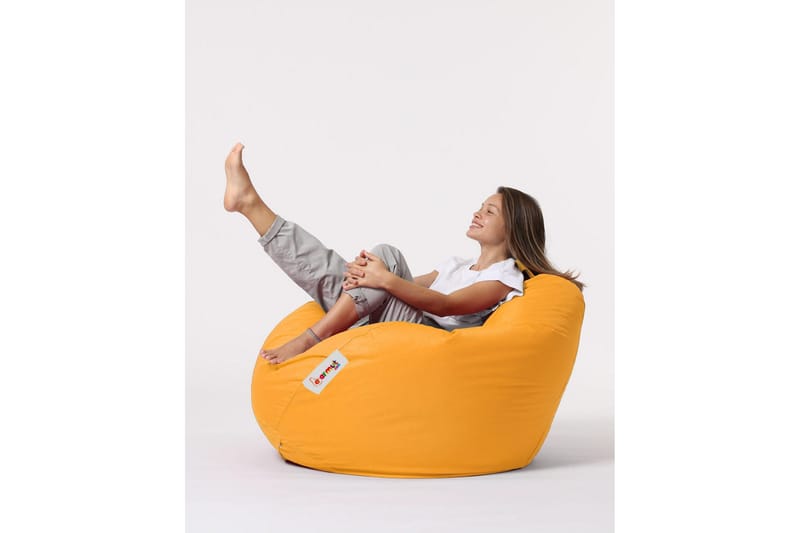 Saccosekker utendørs Hunny saccosekk utendørs 115 cm Gul - Hagemøbler - Stoler & Lenestoler - Sittesekker utendørs