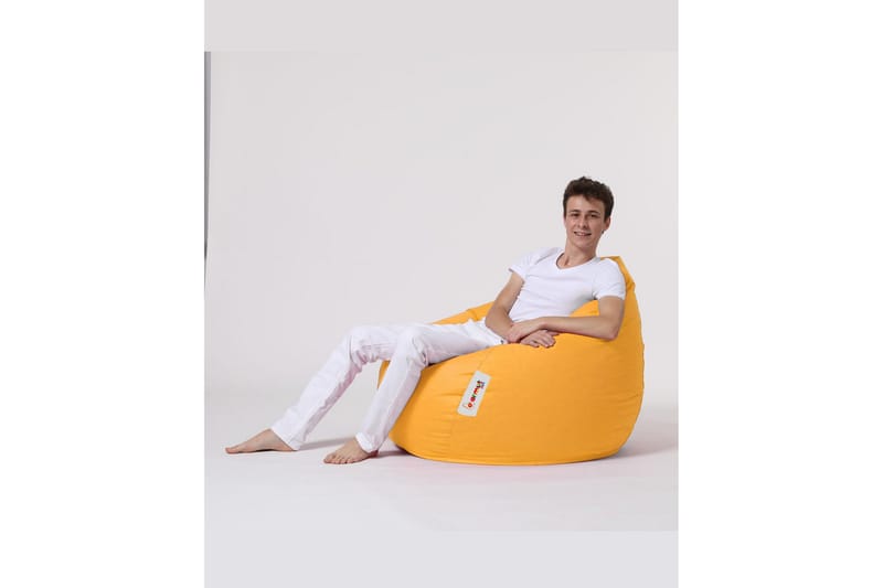 Saccosekker utendørs Hunny saccosekk utendørs 115 cm Gul - Hagemøbler - Stoler & Lenestoler - Sittesekker utendørs
