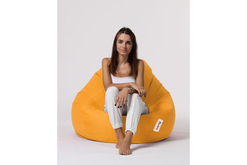 Saccosekker utendørs Hunny saccosekk utendørs 115 cm Gul - Hagemøbler - Stoler & Lenestoler - Sittesekker utendørs