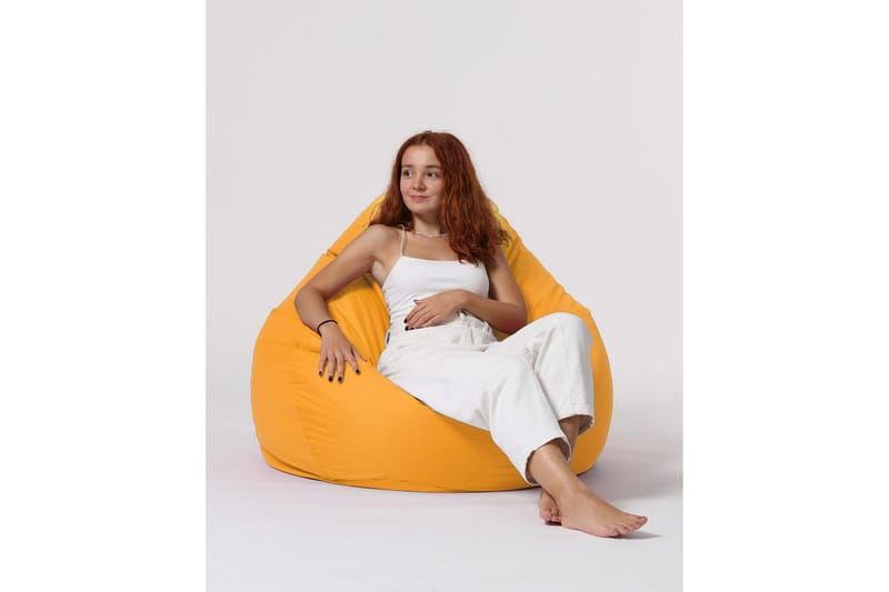 Saccosekker utendørs Hunny saccosekk utendørs 115 cm Gul - Hagemøbler - Stoler & Lenestoler - Sittesekker utendørs