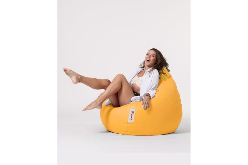 Saccosekker utendørs Hunny saccosekk utendørs 115 cm Gul - Hagemøbler - Stoler & Lenestoler - Sittesekker utendørs