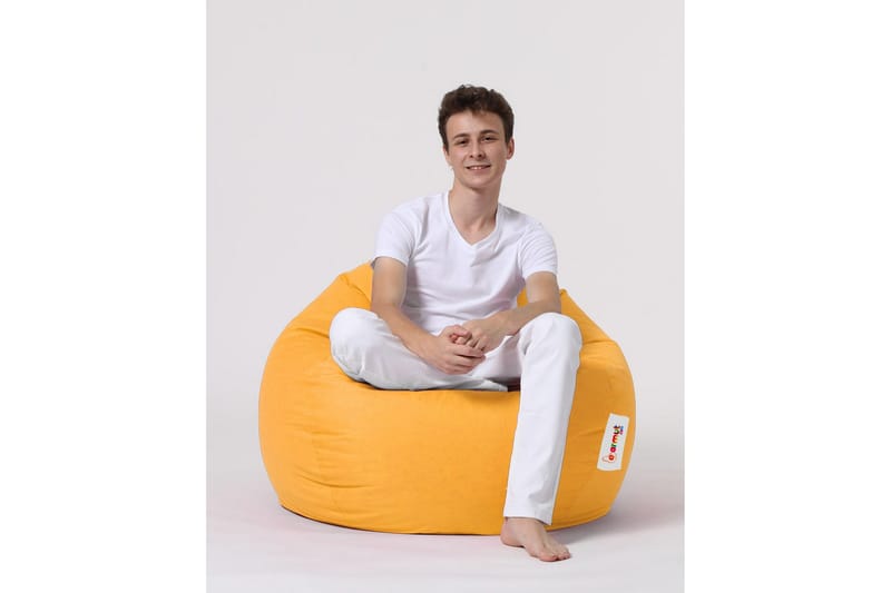 Saccosekker utendørs Hunny saccosekk utendørs 115 cm Gul - Hagemøbler - Stoler & Lenestoler - Sittesekker utendørs